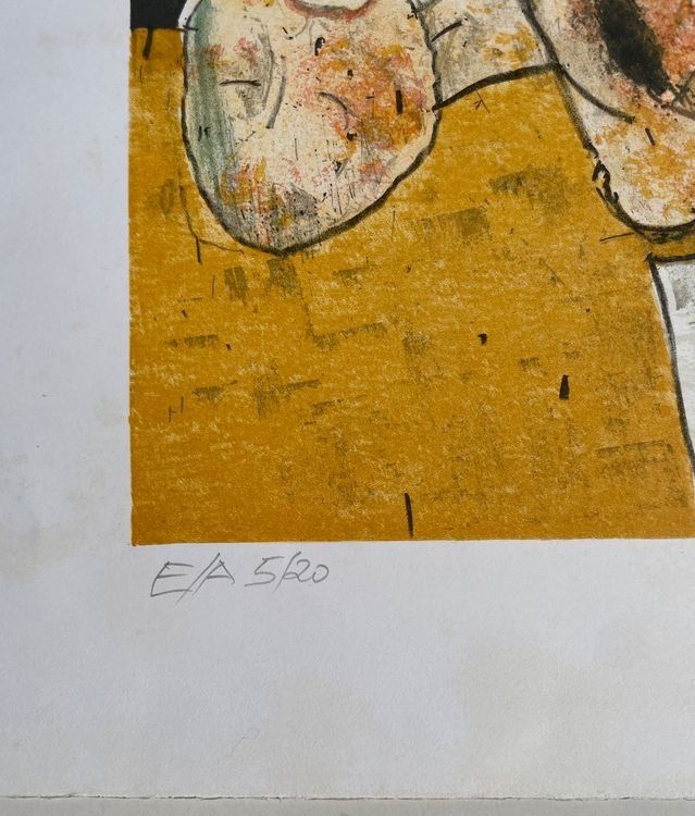 AUGUST STIMPFL LITHOGRAPHIE SIGNIERT NUMMERIERT 4