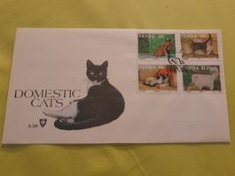 Enveloppe Philatélique Thématique Chats Domestiques, Rare!