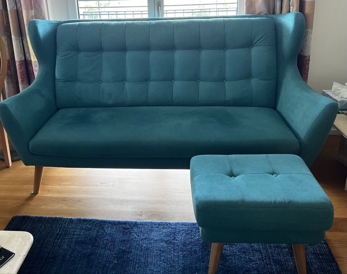 Livique Divani: Sofa und Hocker – Usato da Reinach BL venduto da Nats74