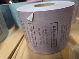Münzrollpapier für Bankrollmaschiene