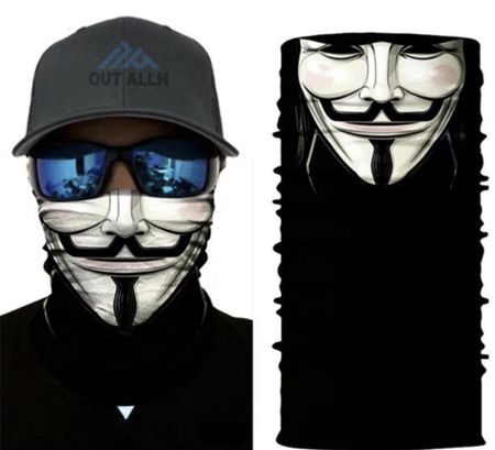 Bandana Schlauch Maske Halstuch Anonymus