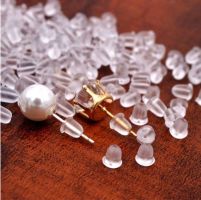 NEU: Ohrring Hänger Verschluss Silikon Ohrringe Schmuck