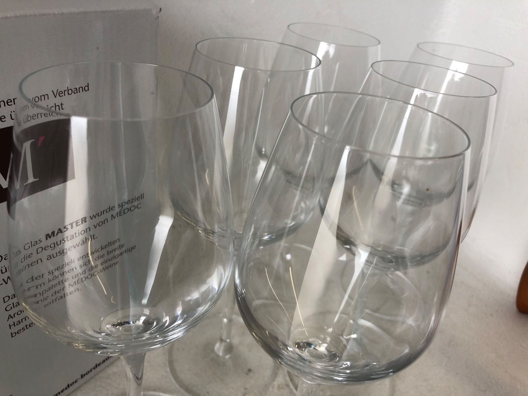 Bicchieri: 6 schöne Bordeaux Weingläser... – Nuovo e nell'imballaggio originale da Wöschnau venduto da Vinsale 6