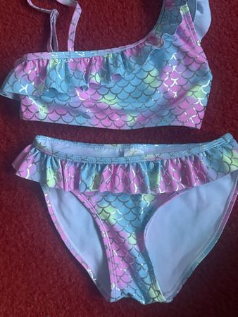 Meitlis Bikini ca 116-122 Meerjungfrau-Motiv 