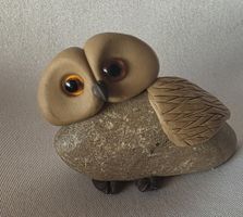 Eulefigur Handgemacht Naturstein siehe Foto