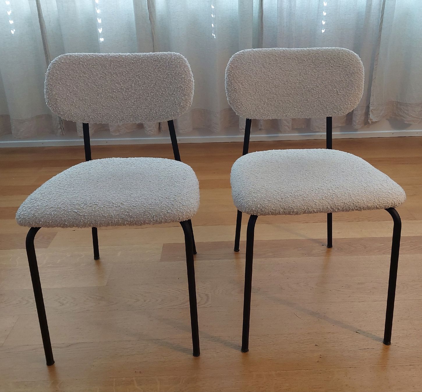 Micasa Sedie: Micasa Stuhlset 2er-Set Teddy-Stoff Cremefarbe Modern – Usato da Schaffhausen venduto da mviege 1