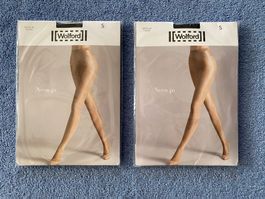 2 x Damen-Strumpfhosen WOLFORD black Grösse S  NEU !