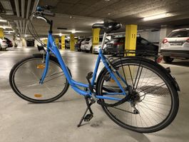 Blue city bike