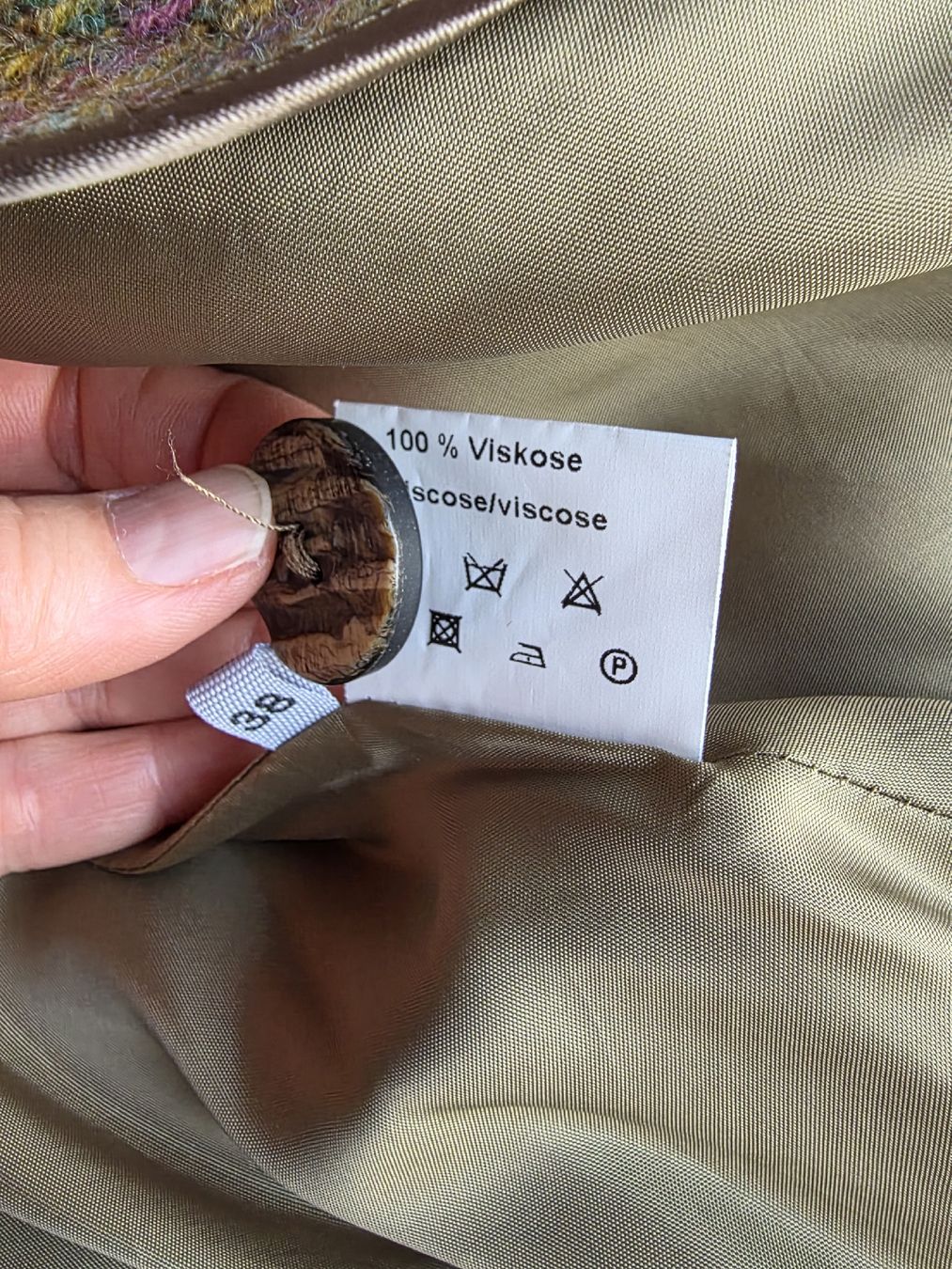 Bauer Giacche: BAUER – Plaid Cape Jacket with Velvet Collar – Nuovo (secondo la descrizione) da Savigny venduto da mar_pfd8 7
