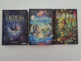 3 Bücher - Caldera - Rulantica - Akasia Wood