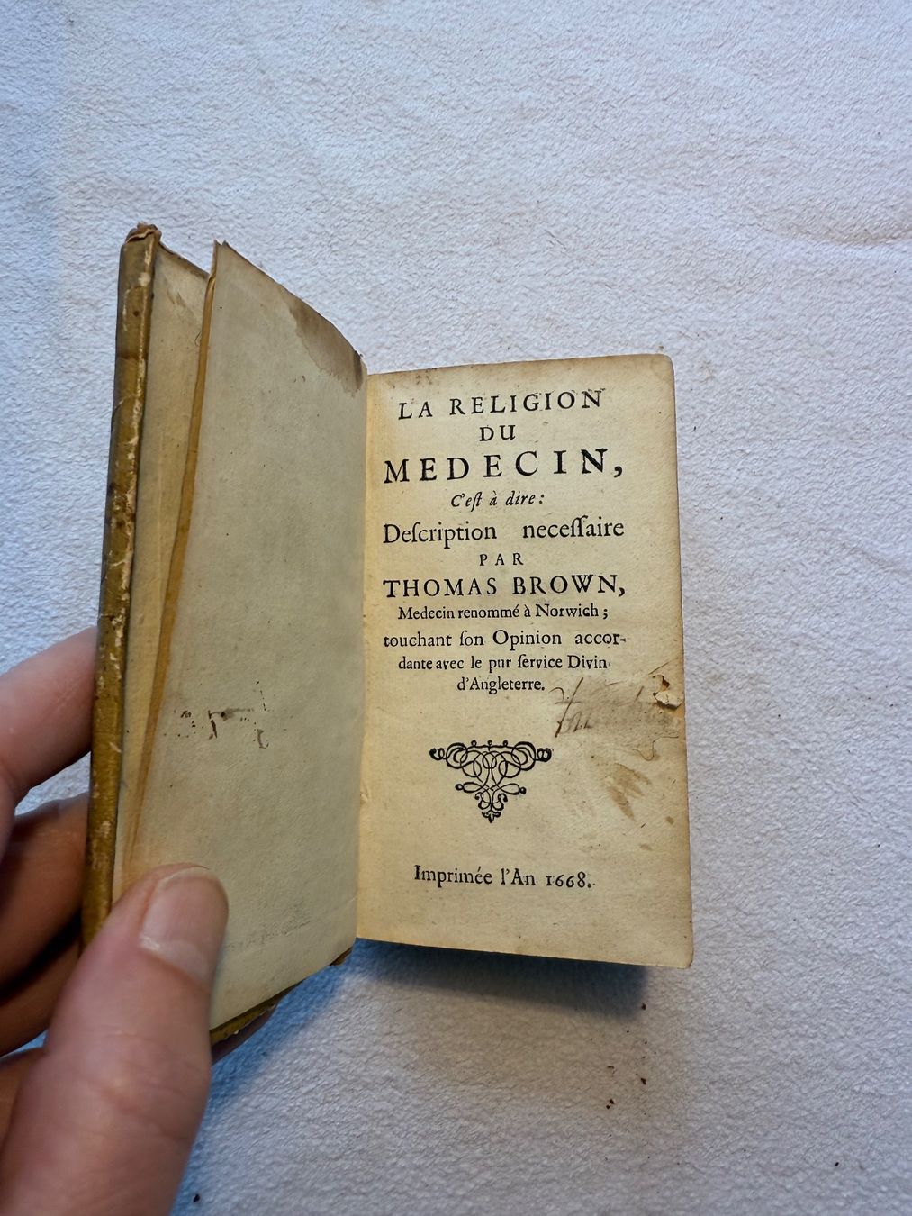 Libri: La Religion du Médecin 1668 – Usato da Bern venduto da xberg36 3