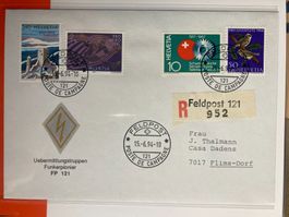 Schweiz 1994 Feldpost 121 R-Brief Uebermittlungstruppen