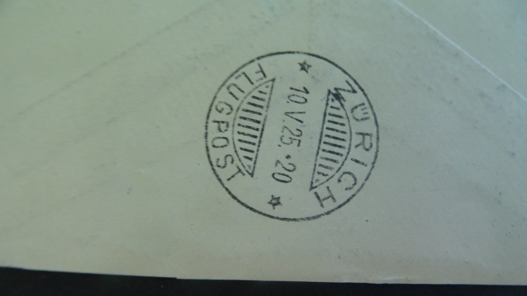 Alle Briefmarken: 10.V.25. FLUGPOST ZÜRICH-BASEL; VIGNETTE – Gebraucht aus Eschenbach SG von eDaisy 3