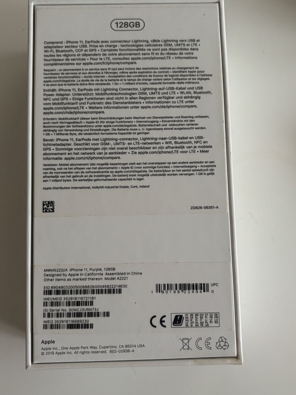 Apple Telefoni cellulari / Smartphones: iPhone 11, Purple, 128GB – Usato da Wetzikon ZH venduto da carpediem68 2