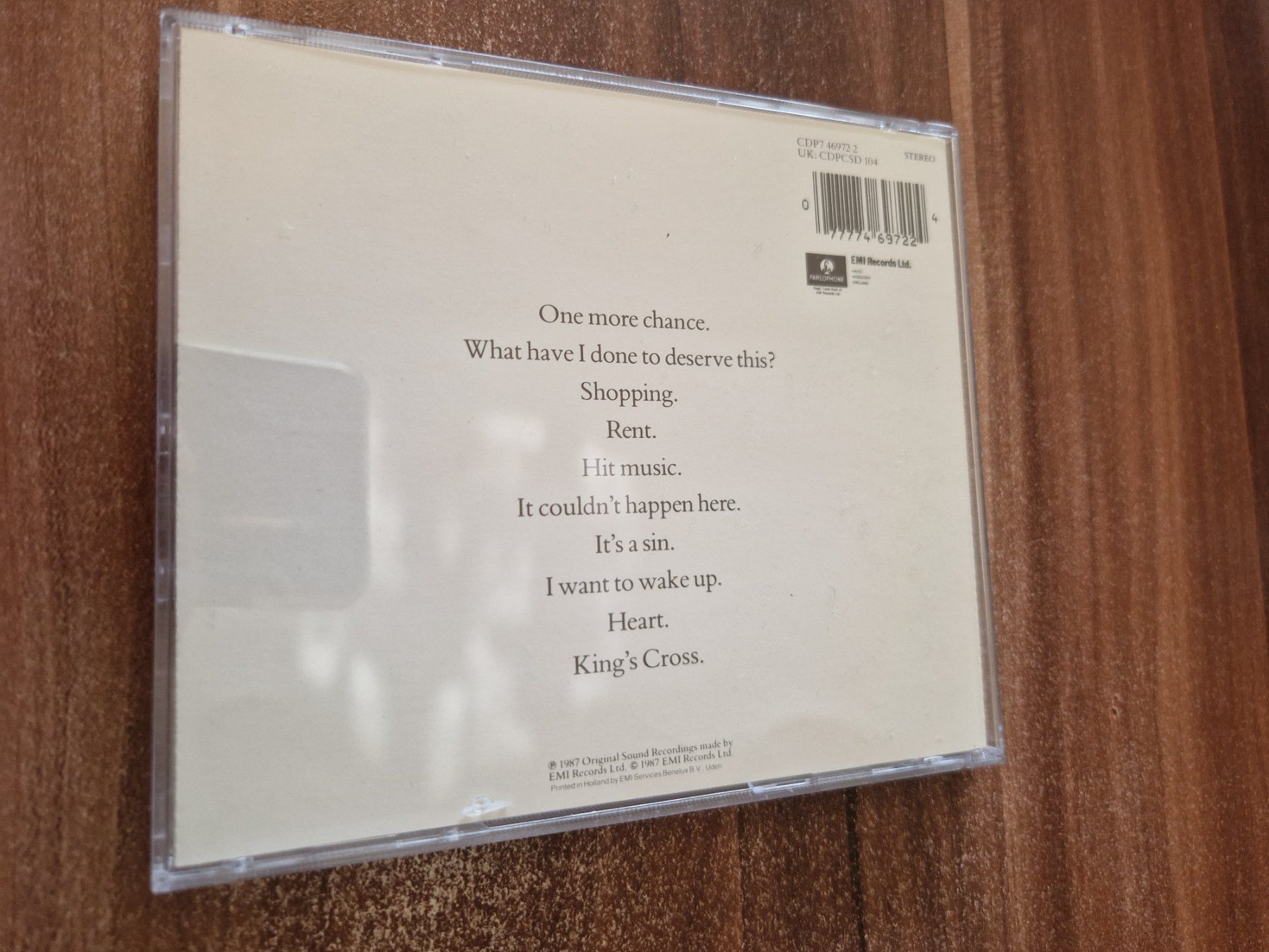 CDs: Pet Shop Boys  - Actually – Gebraucht aus Wattenwil von  1