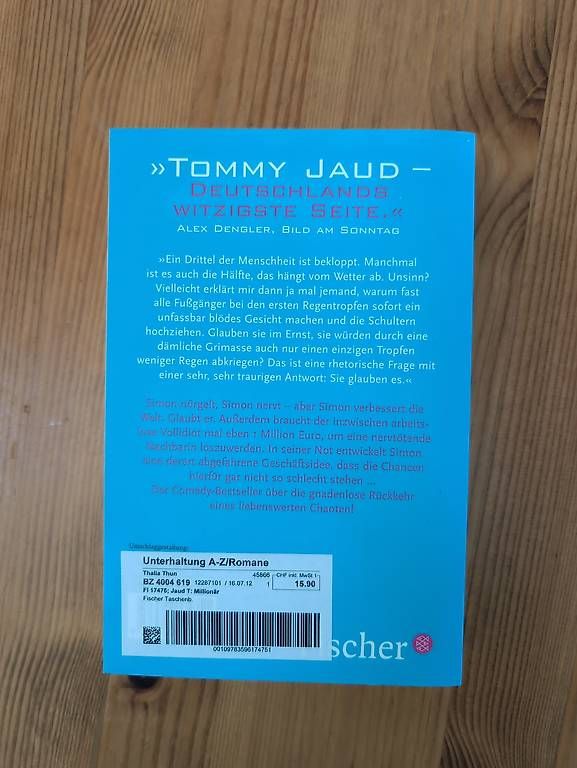 Libri: Tommy Jaud - Der Millionär – Usato da Alberswil venduto da __colafroeschli__ 1