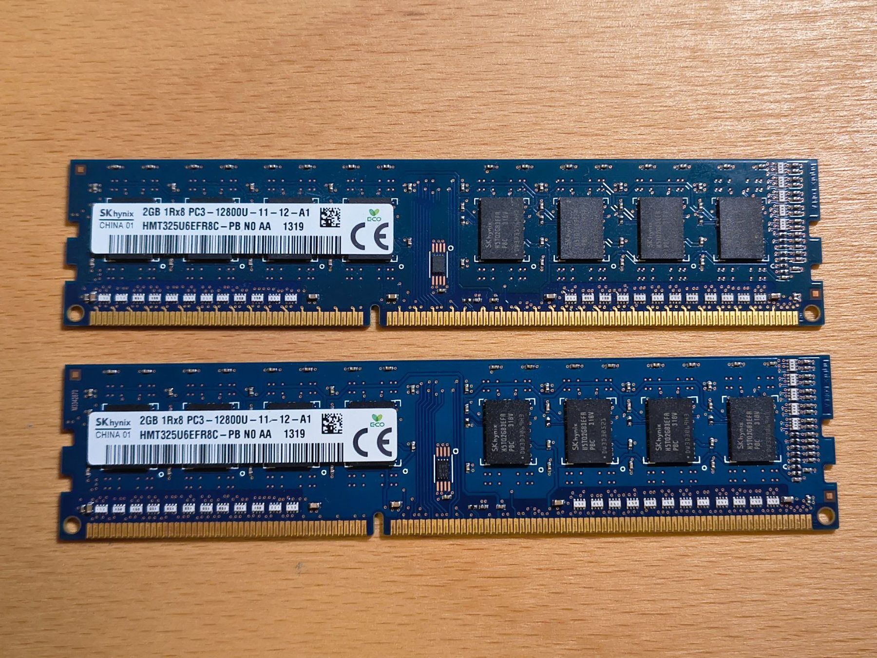 Memory / RAM: RAM Speicher 2x2GB PC3-12800U – Gebraucht aus Schachen b. Reute von mys_iak 1