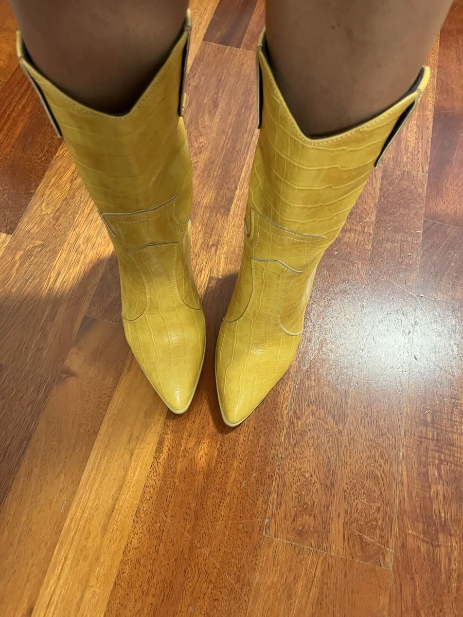 Damenschuhe: Gelbe Cowboystiefel – Neu (gemäss Beschreibung) aus Zürich von rob_l9n6 7