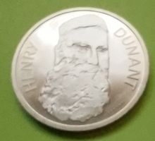 Gedenkmünze Schweiz 5.- Franken 1978 Henry Dunant (C)