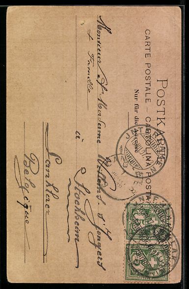 Cartoline postali: AK Mürren, Dorfansicht mit Bergpanorama – Usato da Berlin venduto da bartko-reher 1