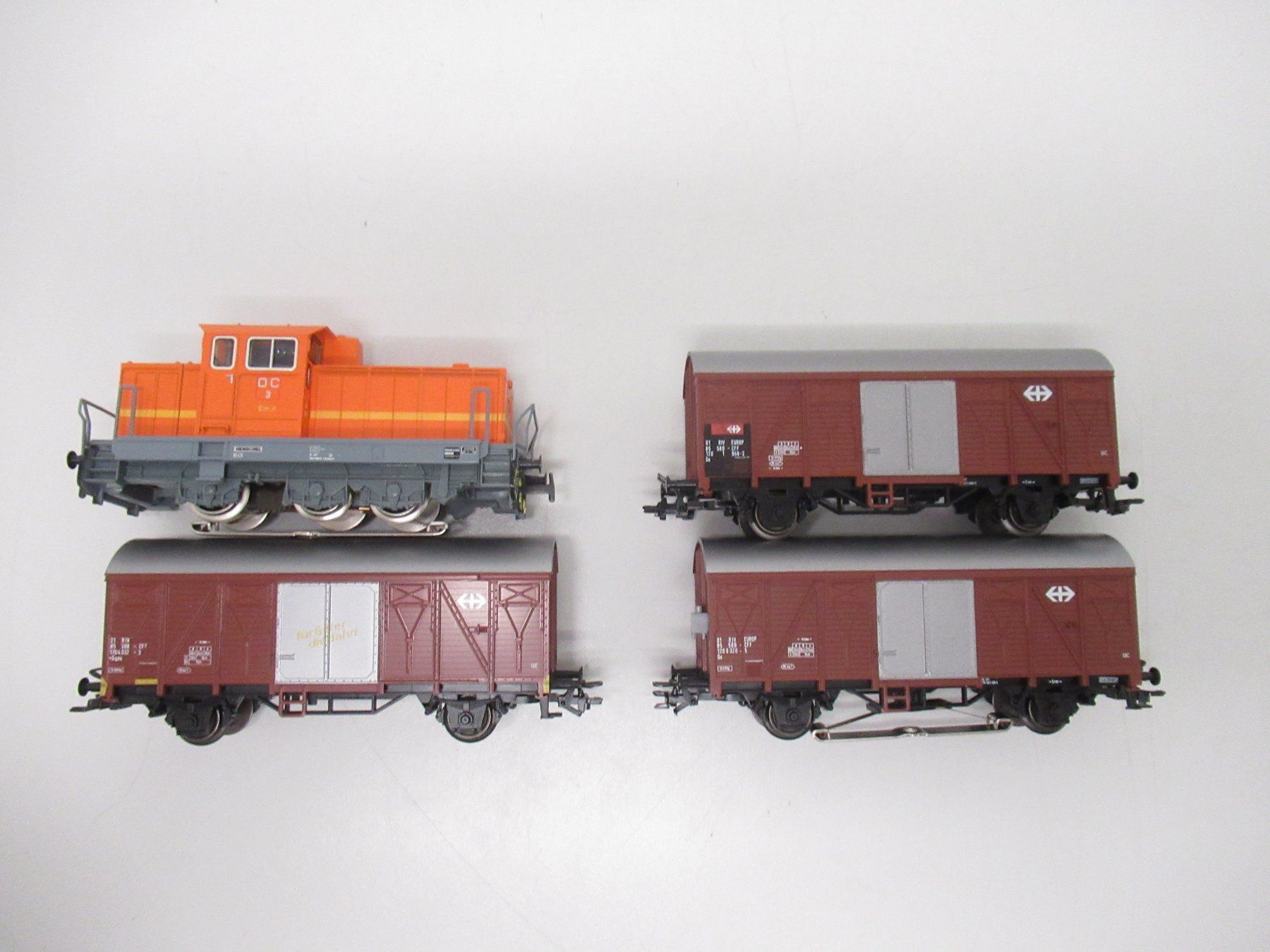 Märklin H0 - 46321 - Ensemble De Wagons De Marchandises Pour Trains Miniatures 1 Set 3 Chariots A Grains Chariots Grand Volume Fs Nmbs Sncf