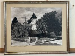 Albert Steiner Fotografie der Kirche Scherzlingen bei Thun