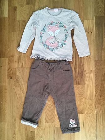Mit Gefüterte (Baumwolle )Hose Kleiderset Gr:98