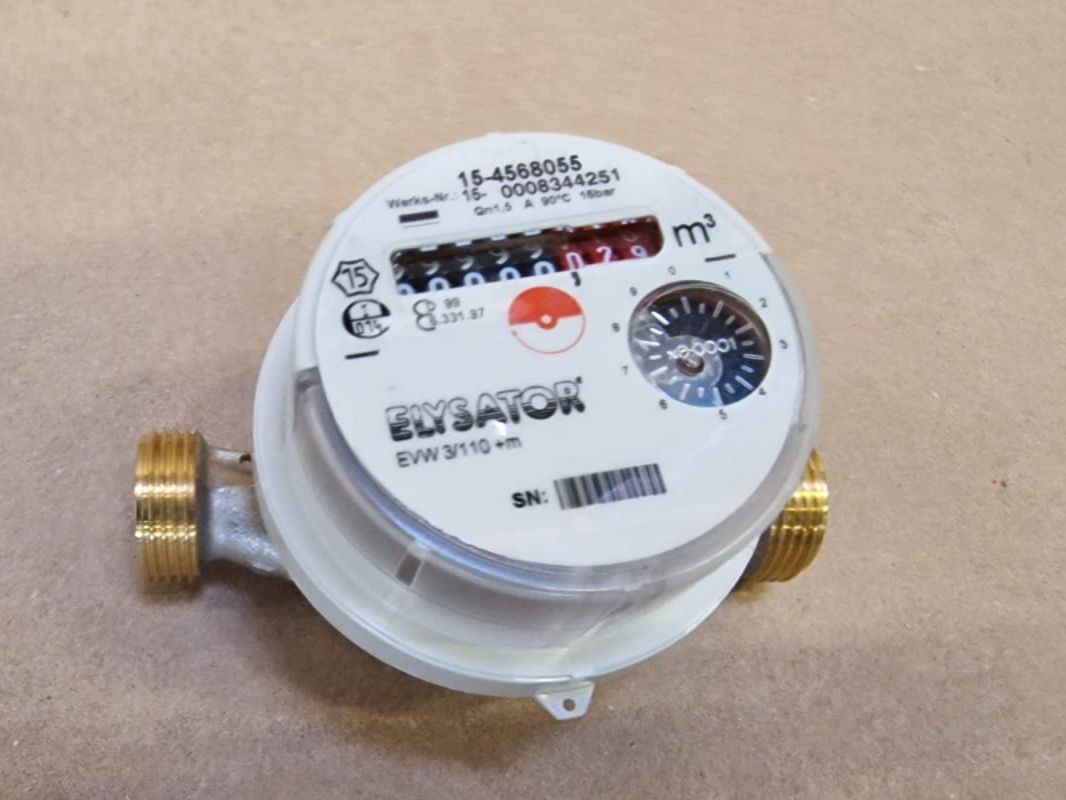 Misurare: Aufputz Wasserzähler 3/4" mit Verschraubung 3/4"-1/2" – Nuovo (secondo la descrizione) da Bilten venduto da ELYSATOR 7