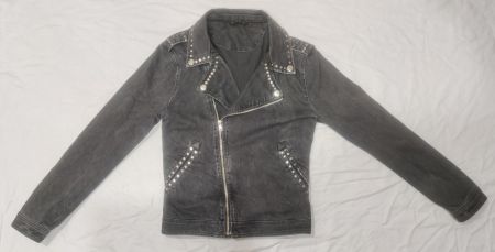 Zara Gothic Jeansjacke (G. S, Schwarz)