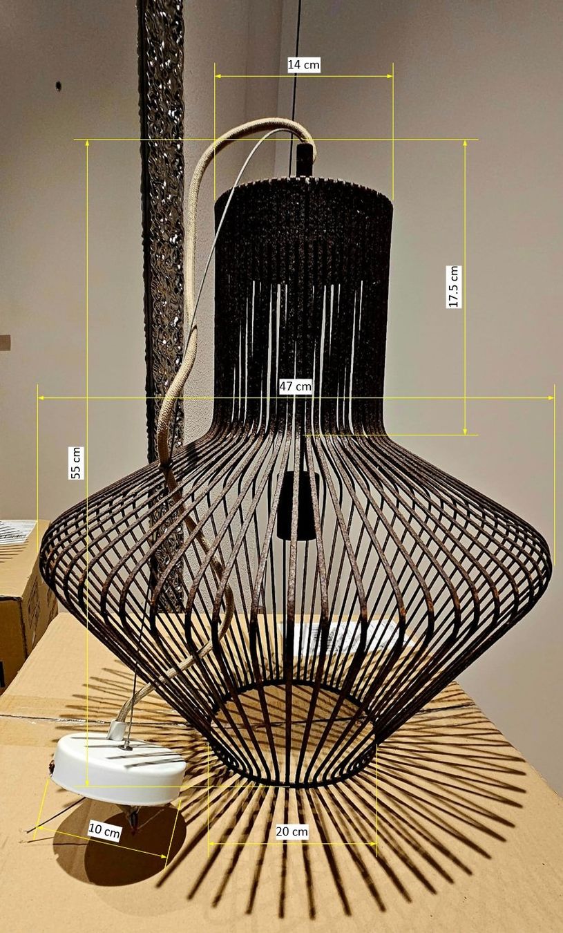 Interio Lampadari & plafoniere: LOFT Hängeleuchte E27, Metall rost – Usato da Arbon venduto da my_shopping 9