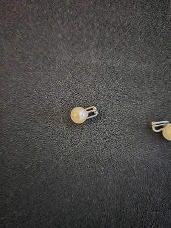 Boucles d'oreilles perles naturelles. Argent 925, état top