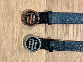 2 sehr schöne Tommy Hilfiger Ledergürtel, 85 cm