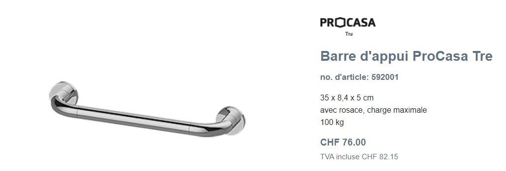 Docce: Barre d'appui ProCasa Tre – Usato da Crans-Montana venduto da isa_6yrl