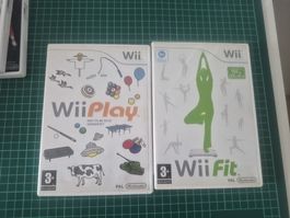 Wii Play &  Wii Fit Nintendo Spiele Collection guter Zustand