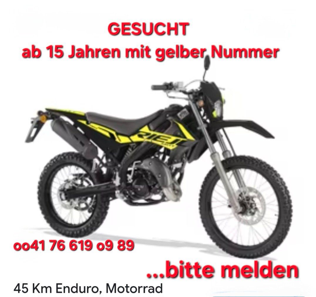 Enduro: Motorrad ab 15 J. - gelbe Nummer – Gebraucht aus Romanshorn von Leo-Ostschweiz