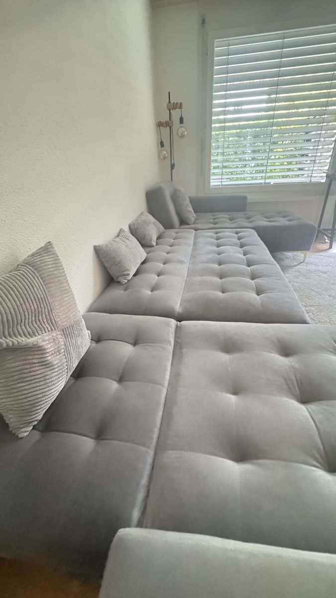 Divani: 5 Seater U-Shaped Modular Velvet Sofa – Usato da Stallikon venduto da F_K_25 4