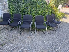 Giroflex Stuhl Besucherstuhl schwarz 4 Stueck