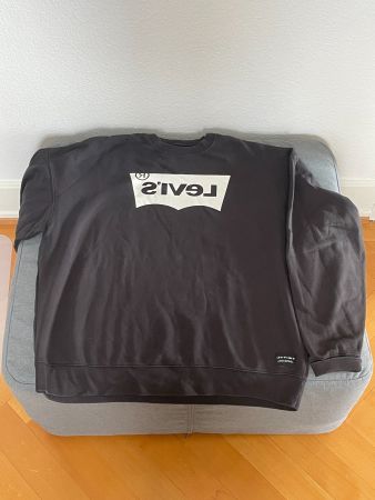 Levi’s Line 8 sweat noir logo blanc - Taille L