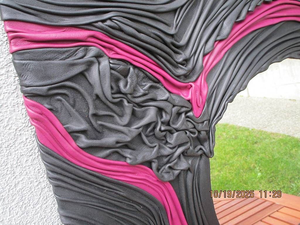 Specchi: miroir sur panneau en cuire – Usato da Clarens venduto da krampou 2