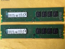 2 RAM Kingston KVR21N15D8/8 8GB DDR4, 2133 MHz, Desktop PC