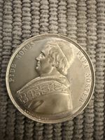 Medaille aus Weissmetall, Papstwahl 1846 Pius IX