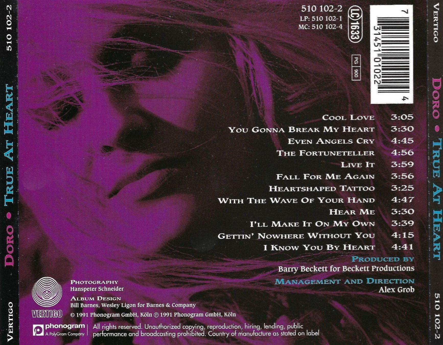 CD: CD: DORO - True at Heart – Usato da Rotkreuz venduto da groeli69 1