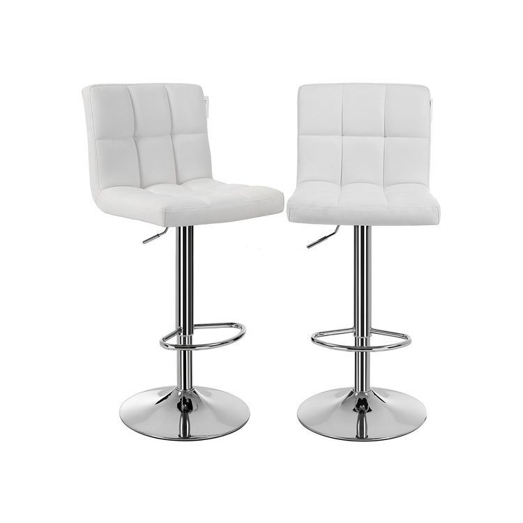 Sgabelli: Barhocker 2er Set mit Lehne robust weiss 115 cm SARAH – Nuovo e nell'imballaggio originale da Lachen SZ venduto da MAMORU-MOEBEL