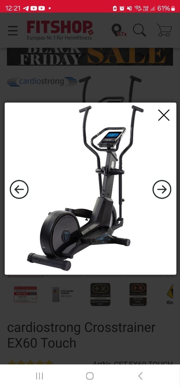 CardioStrong Hometrainer: cardiostrong Crosstrainer EX60 - CST-EX60 – Gebraucht aus Gerlafingen von Gunlo82 2