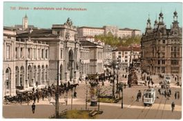AK Zürich - Bahnhofplatz und Polytechnikum