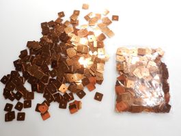Pailletten Farbe: Kupfer, viereckig, 8 mm, 8 gr. Paket
