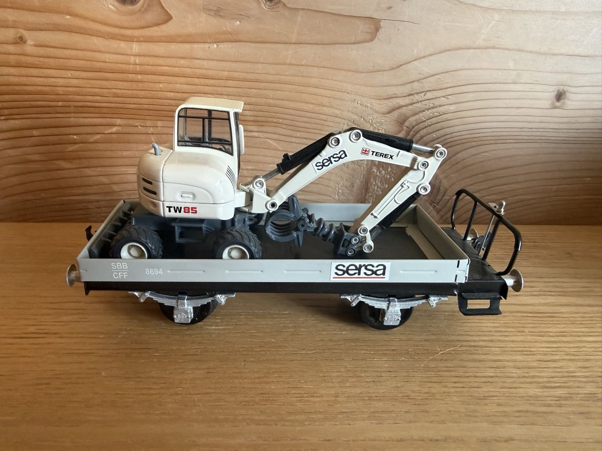 Buco Modellini di ferrovie: BUCO Baggerwagen Sersa 8694/1 Spur 0 – Usato da Amden venduto da vipernatter 1