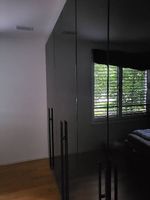 IKEA FARDAL Schranktür 5 Stk., Hochglanz schwarz, 50x229 cm