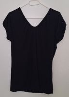 T-Shirt schwarz mit Ketten Decor S/M