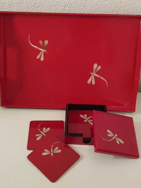Sous-verres En Bois Carrés - Lot De 8, 10x10 Cm, Protection Table Contre Taches Et Chaleur